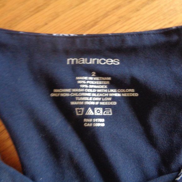 Maurices Women's in Motion Blue Sports Bra 56910 Size 2 - Picture 3 of 9